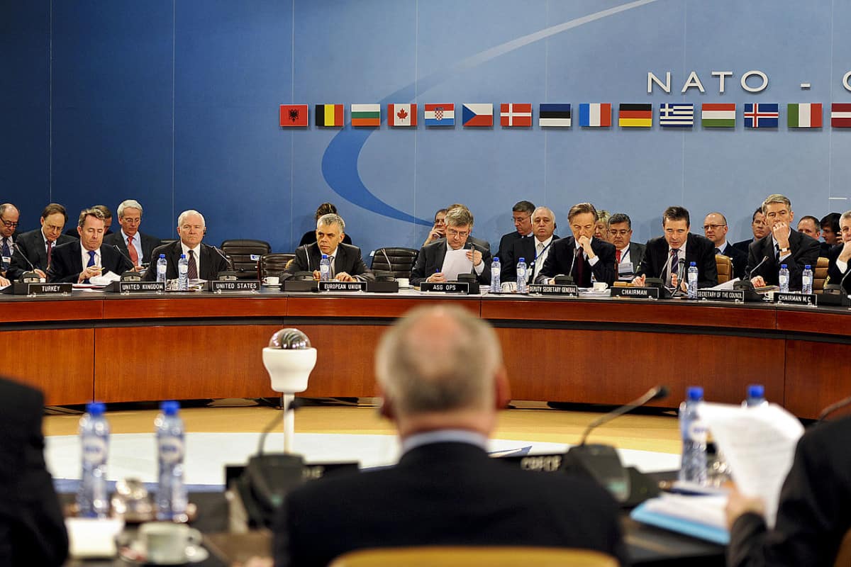 Meeting of NATO Defense ministers in Brussels, Belgium, March 10, 2011. 