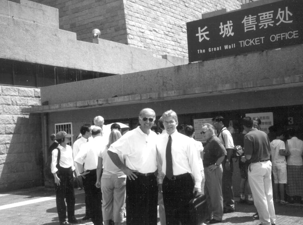 Andrew S. Erickson with Joe Biden.