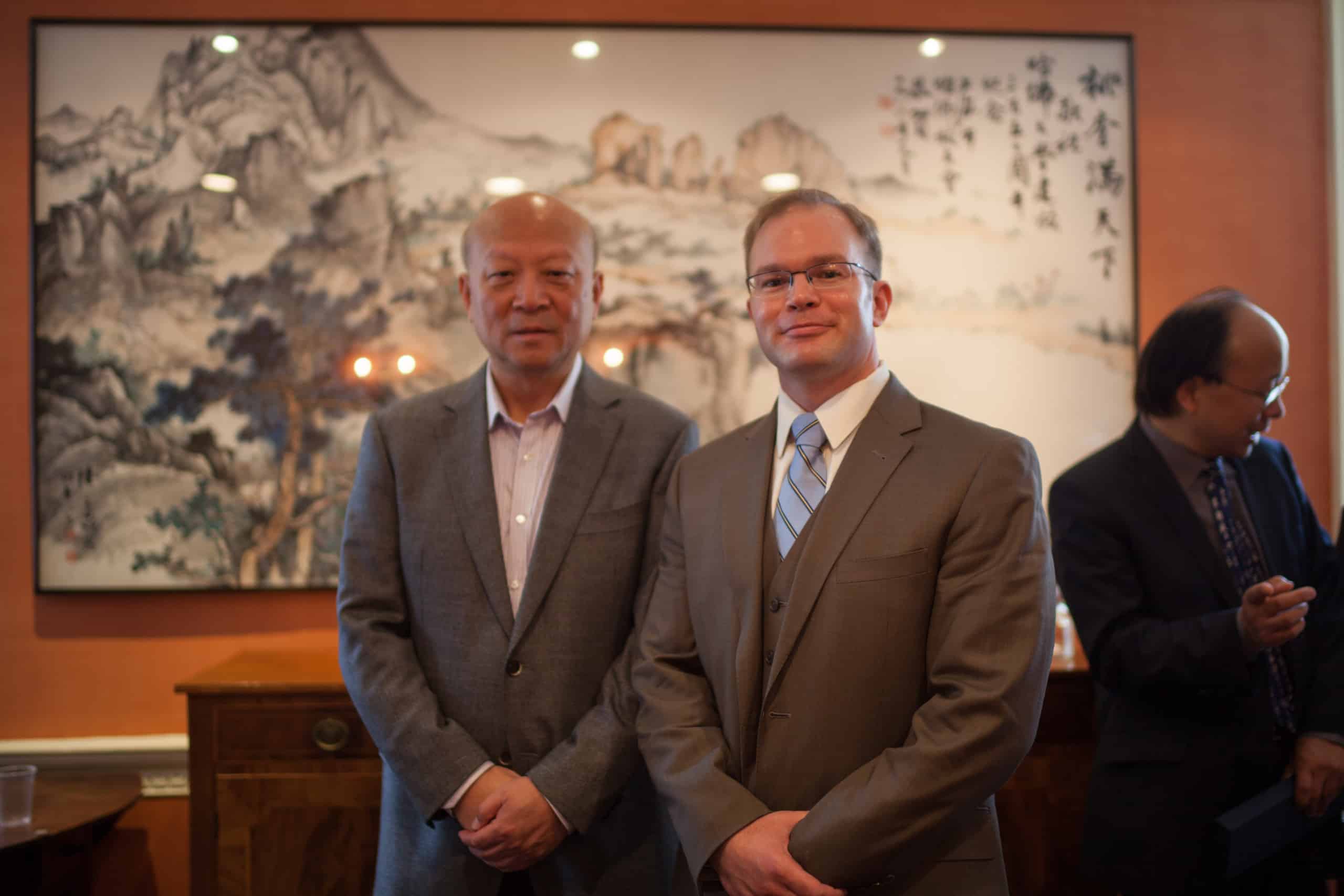 Andrew S. Erickson with Admiral Wu Shengli.